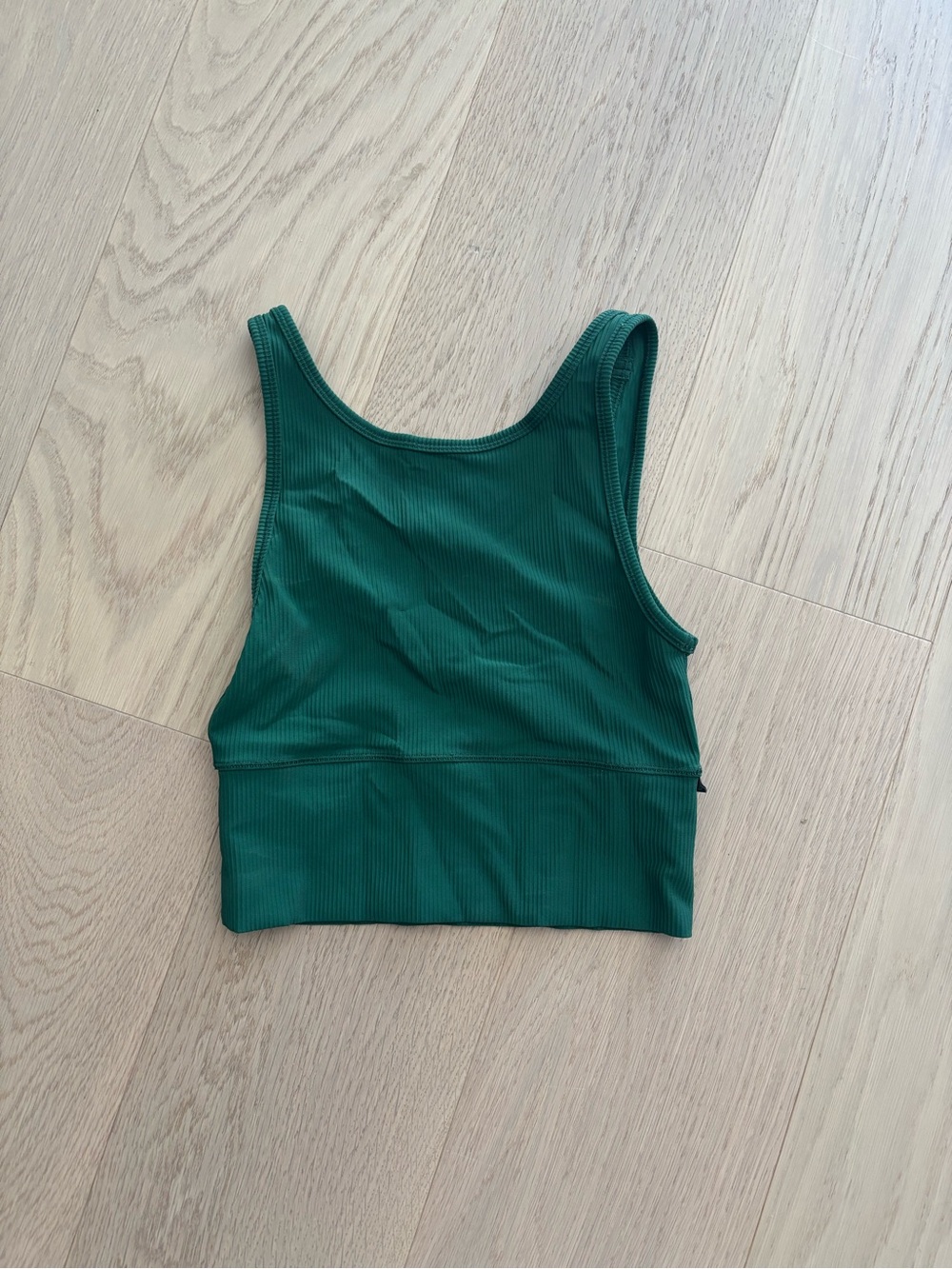 lululemon athletica Green Ribbed Tank Top